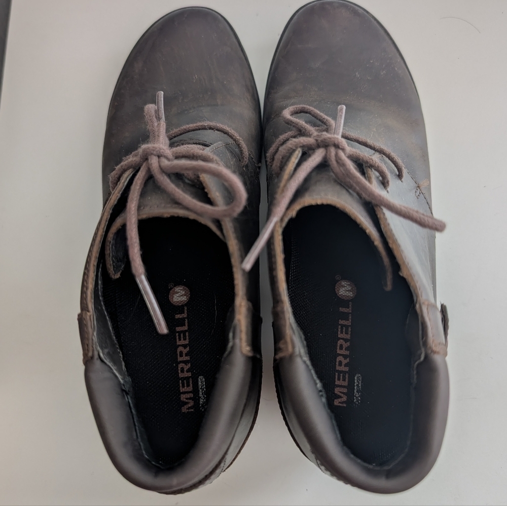 🥁 Merrell Veranda Lace Ankle Boot In Butter Rum (with box) - Picture 9 of 13